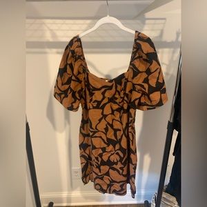 Target Linen Printed Dress NWOT
